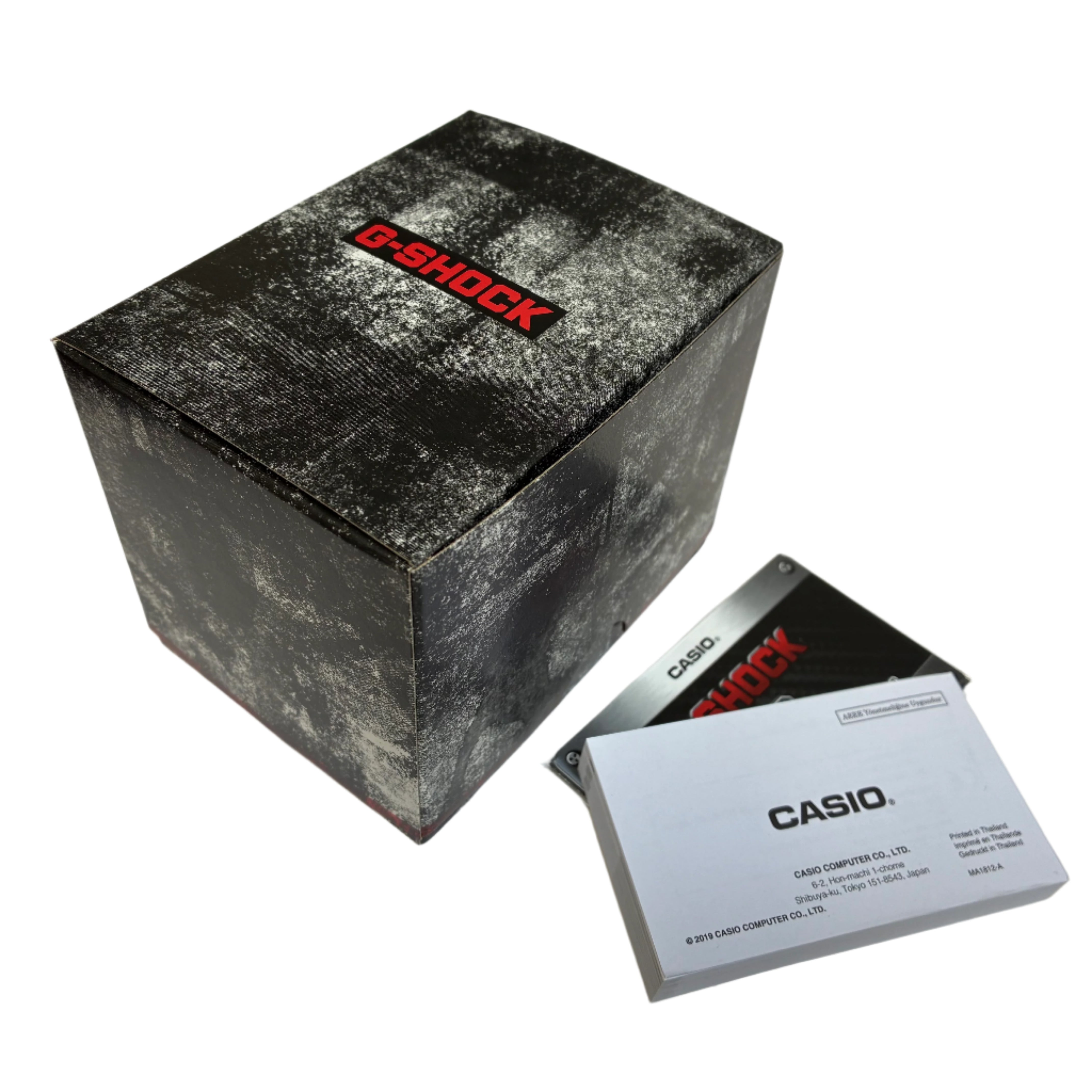 casio g-shock box with booklet and warranty