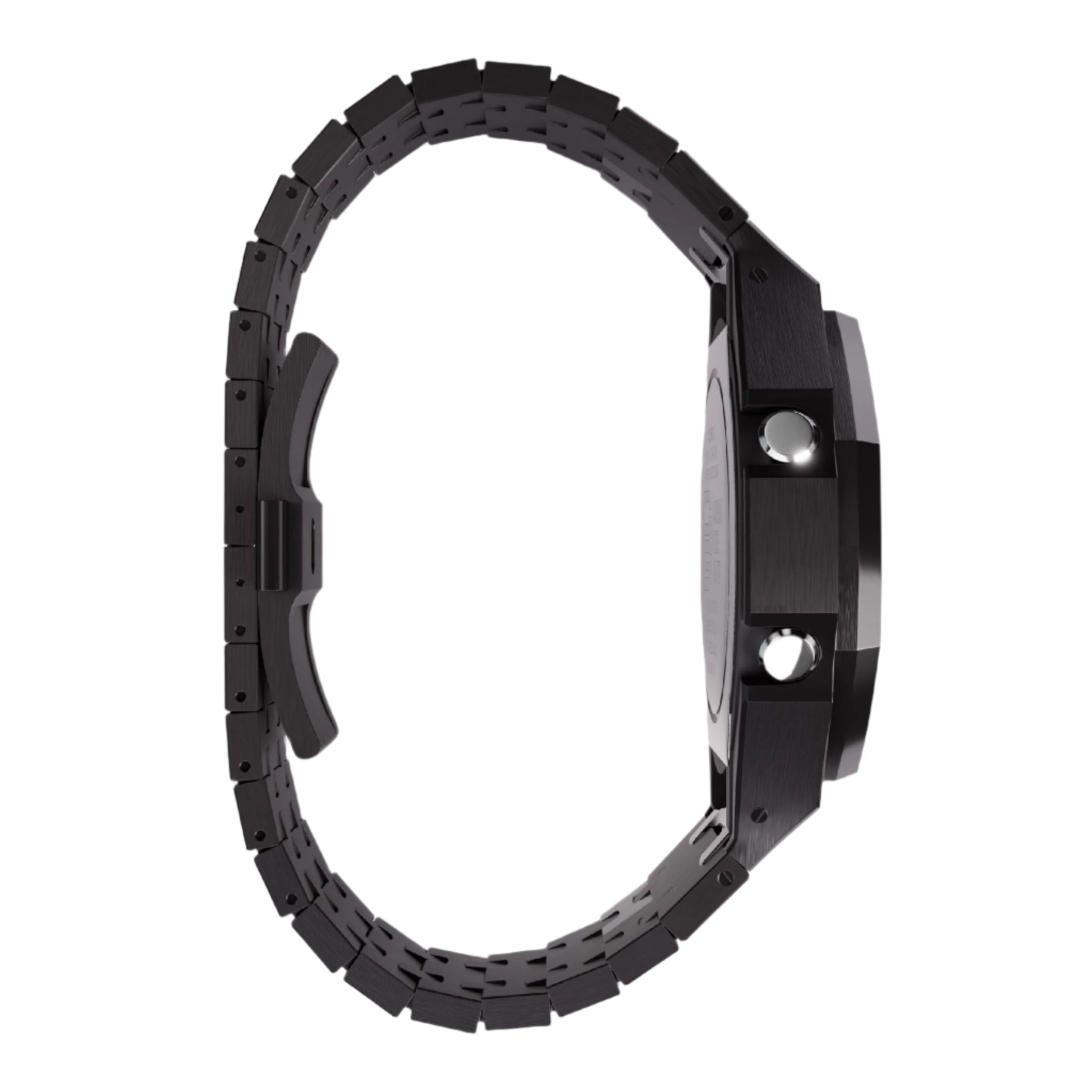 Casioak Mod Custom Metal Watch Casio G-Shock GA-2100-4A Red Dial Black GA2100 Image 5