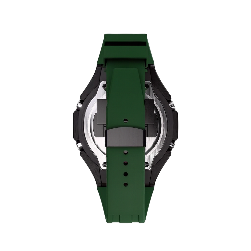 Casio G-Shock GA-2100 Black Case Green Strap GA2100 Casioak Mod Custom Watch image 4