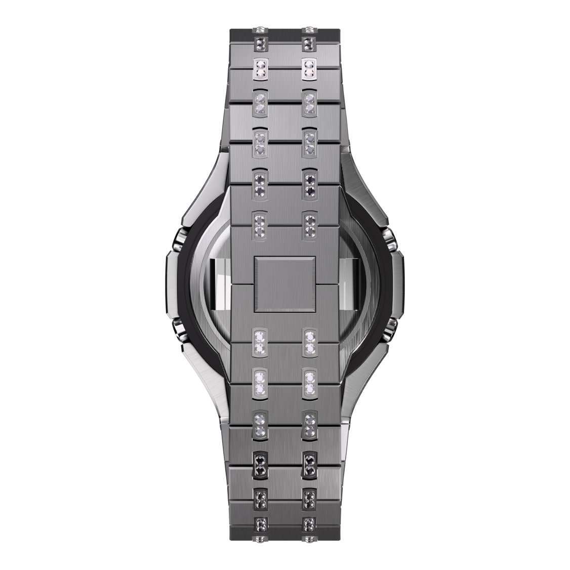 Casio G-Shock GA-2100 All Metal Modded Crystal Watch GA2100 Iced Out Casioak Mod image 3