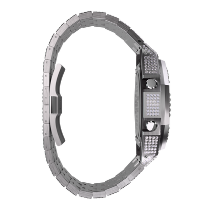 Casio G-Shock GA-2100 Metal Modded All Crystal Watch GA2100 Iced Out Casioak Mod Image 4