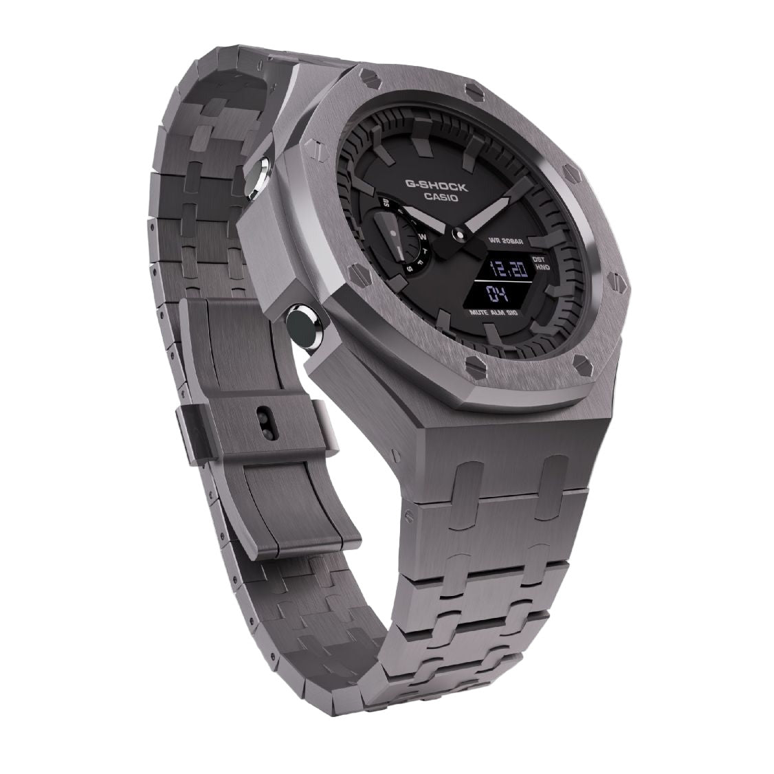 Casio G-Shock GA-2100 Gunmetal Grey Case Band GA2100 Casioak Mod Custom Watch