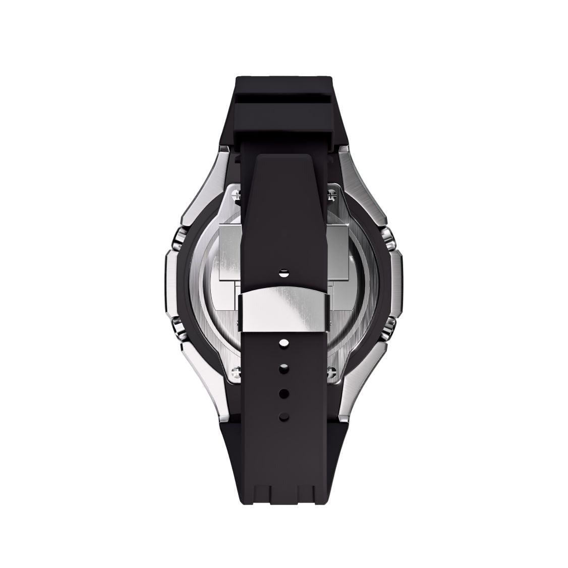 Iced Out Casioak Mod - Casio G-Shock GA-2100 Metal Modded Crystal Watch GA2100 - Back View