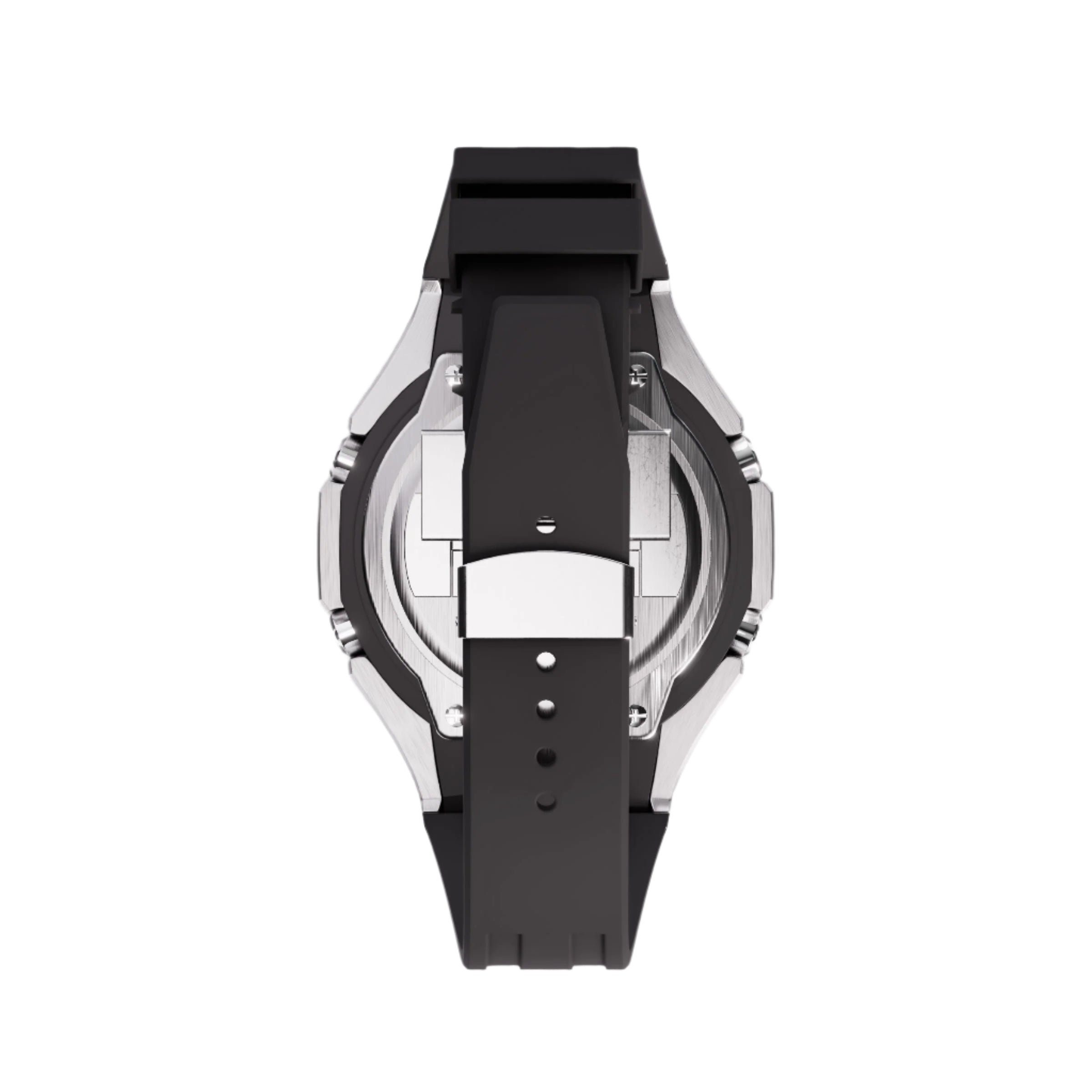 Casioak Mod Custom Watch Casio G-Shock GA-2100-4A Metal Case Red Dial Black Strap Image 4