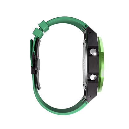 Green Casioak Mod Royal Oak Casio G-Shock GA-2100 Custom Metal Watch GA2100