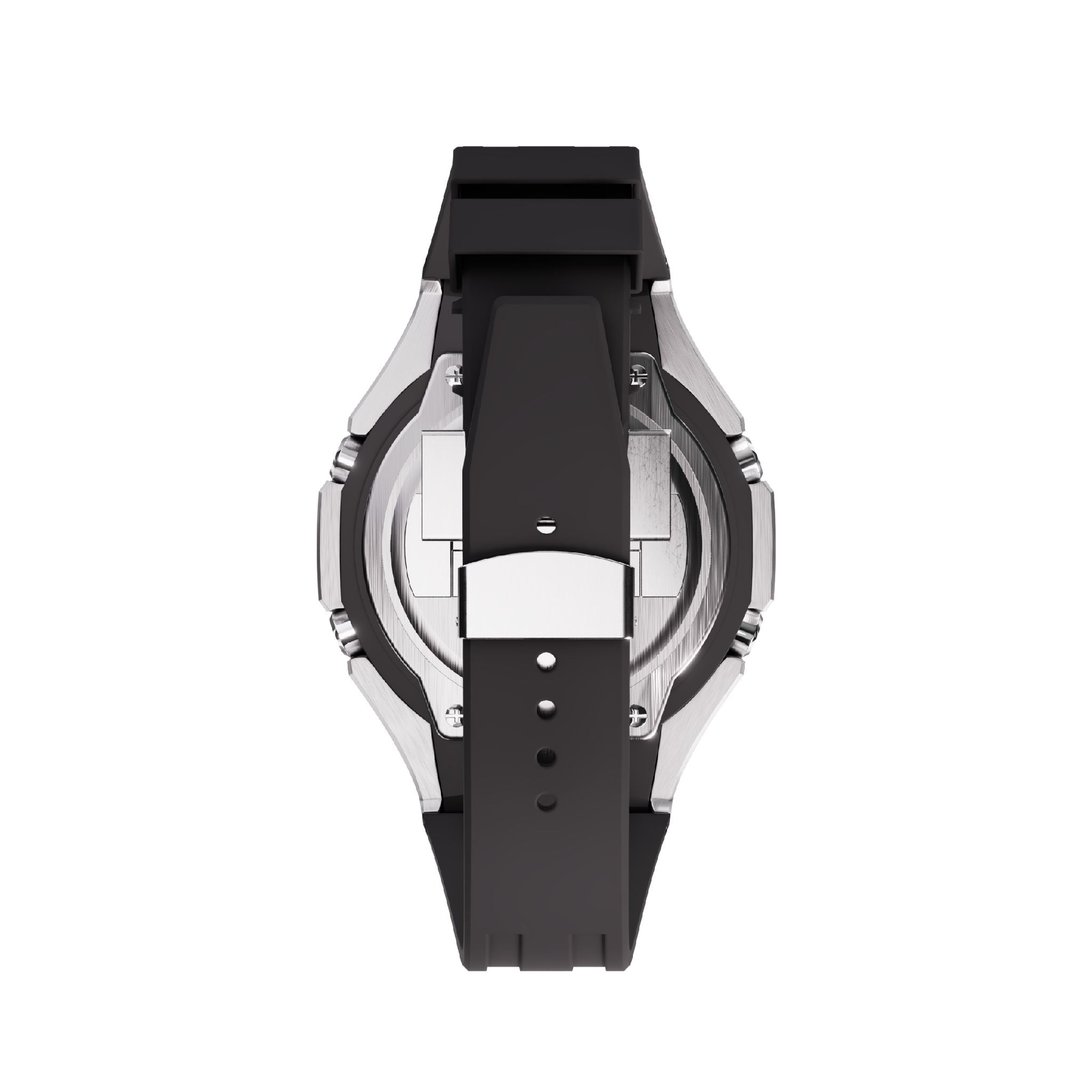 Casioak Mod Royal Oak Casio G-Shock GA-2100 Silver Tone Metal Steel Watch GA2100